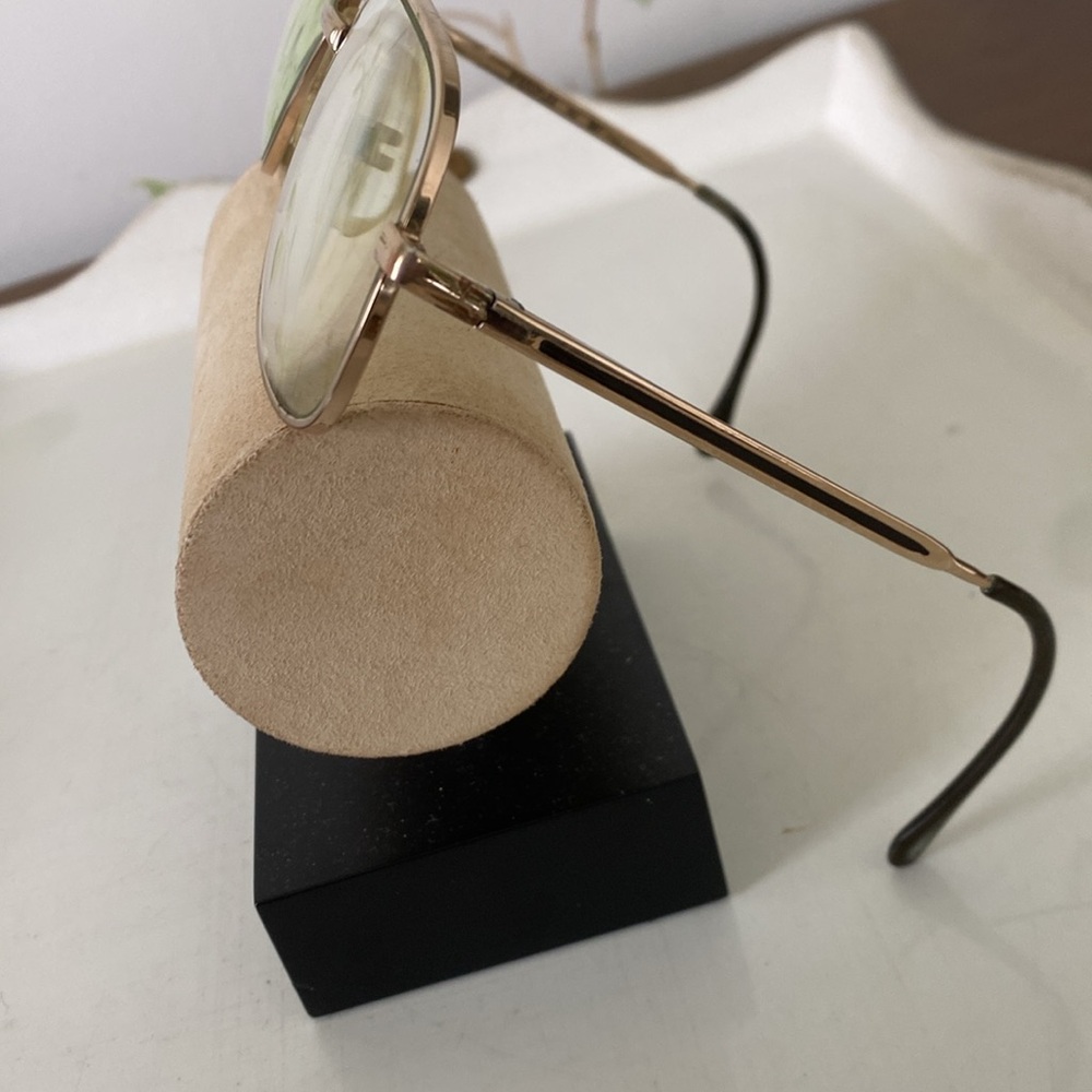 Vintage Sferoflex Aviator Oversize Men’s Goldtone Eyeglasses - Made in Italy. - Picture 6 of 16